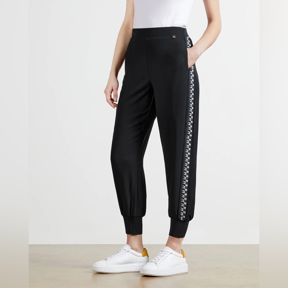 Ted Baker London Navy Saiin Side Panel Detail Jogger